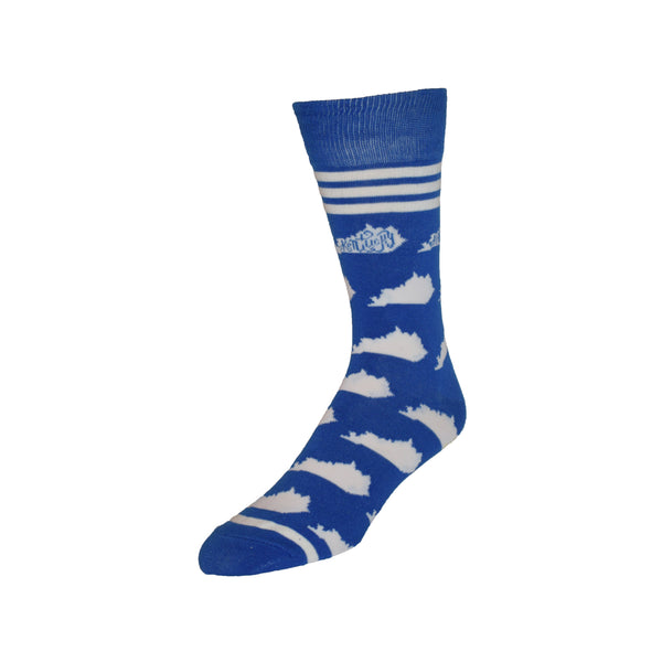 Kentucky Shapes in Blue and White