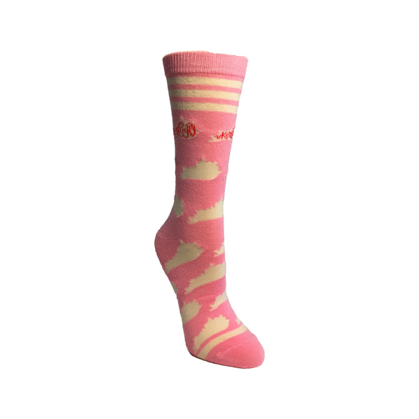Kentucky Shapes in Pink and White
