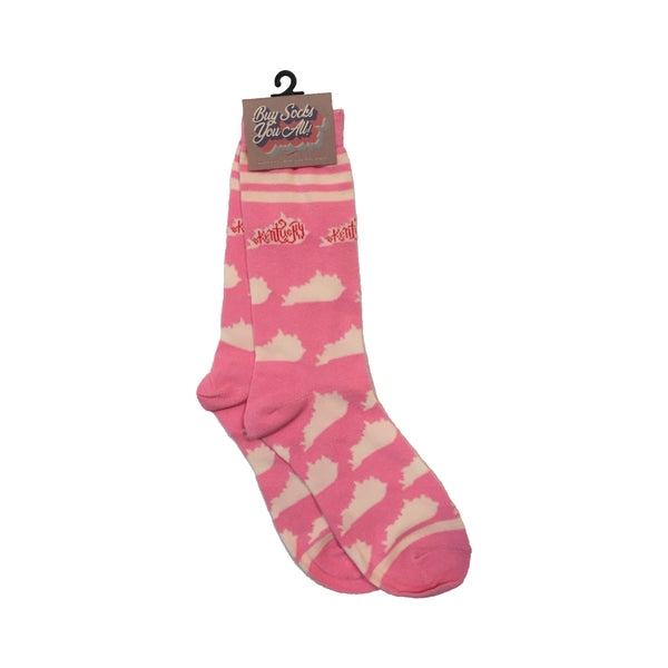 Kentucky Shapes in Pink and White