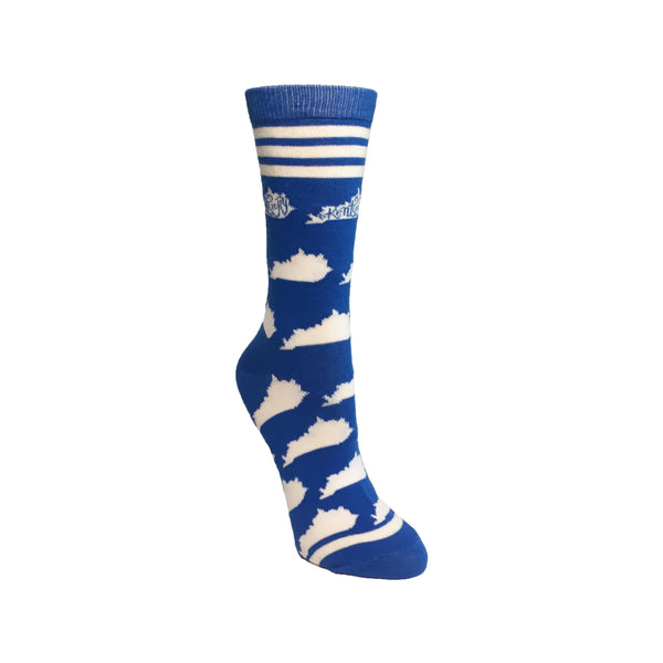 Kentucky Shapes in Blue and White