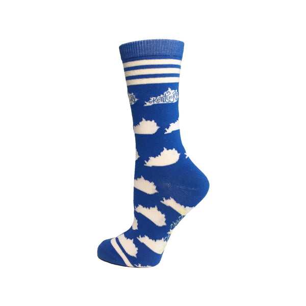 Kentucky Shapes in Blue and White