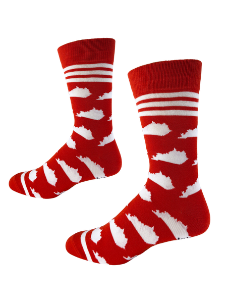 Kentucky Shapes in Red and White