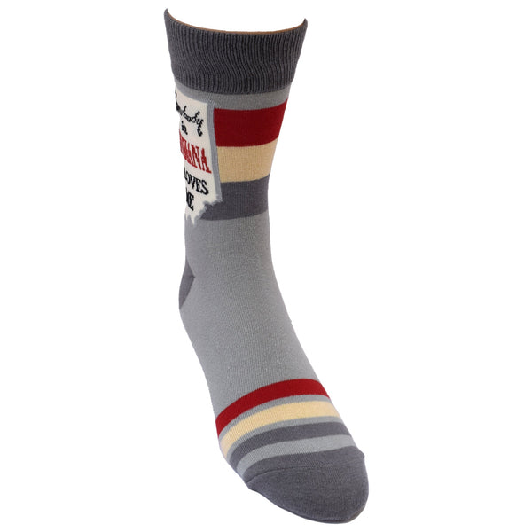 Somebody in Indiana Loves Me Men's Socks