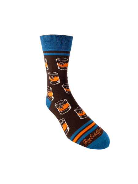 Bourbon Rocks Glasses Men's Socks