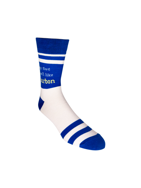 My Feet Smell Like Bourbon Blue and White