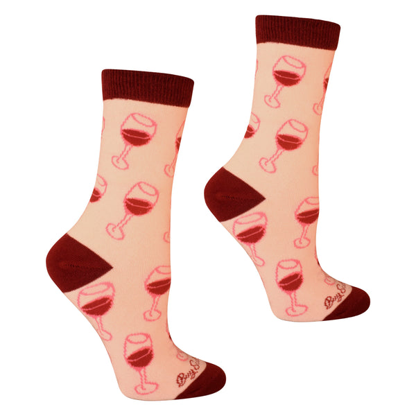 Wine Glasses Women's Socks
