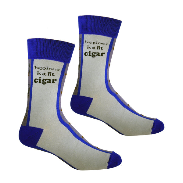 Happiness is a Lit Cigar Men's Socks