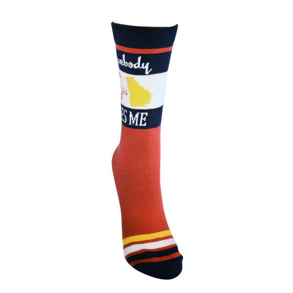 Somebody in Georgia Loves Me Women's Socks