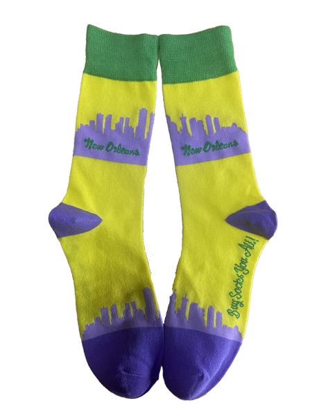 New Orleans Louisiana Skyline Men's Sock