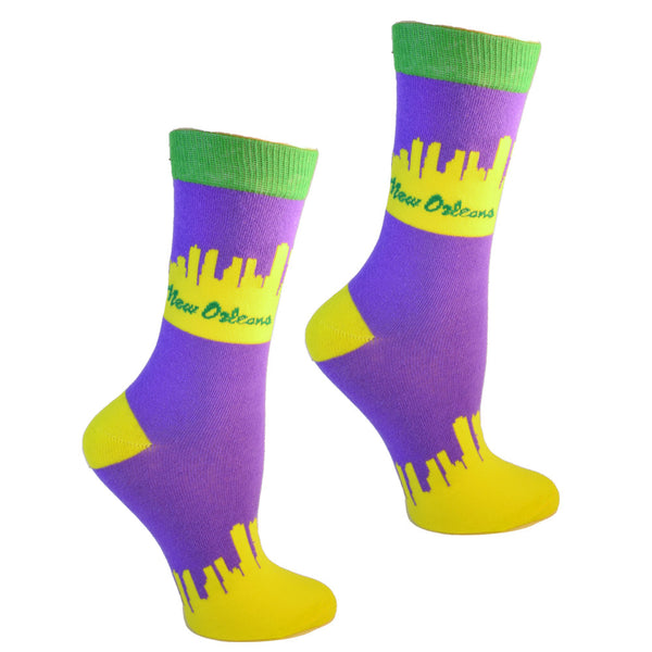 New Orleans Louisiana Skyline Women's Socks