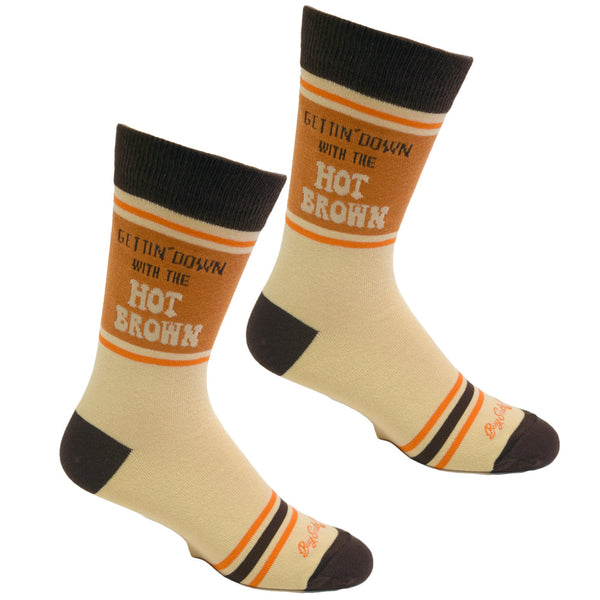 Gettin' Down with the Hot Brown Men's Socks