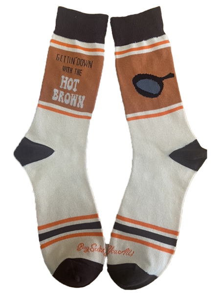 Gettin' Down with the Hot Brown Men's Socks