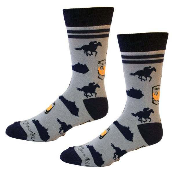 Kentucky Bourbon & Horses Men's Socks