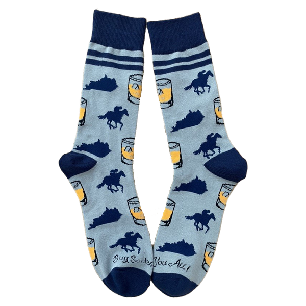 Kentucky Bourbon & Horses Men's Socks