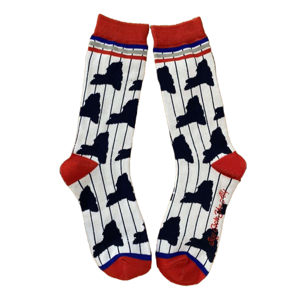 New York Shapes with Pinstripe Women's Socks