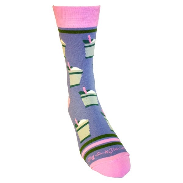 Mint Julep Cups in Blue Men's Socks