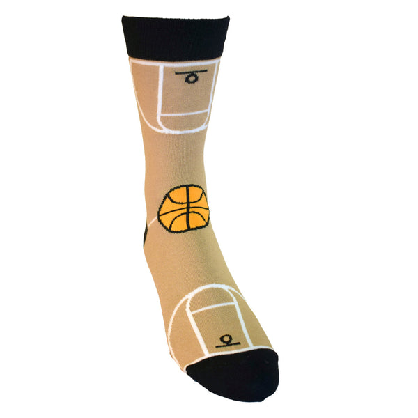 Basketball Court Men's Sock