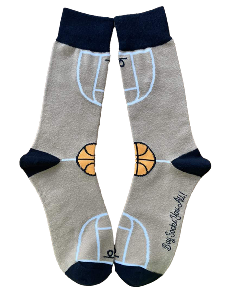 Basketball Court Men's Sock