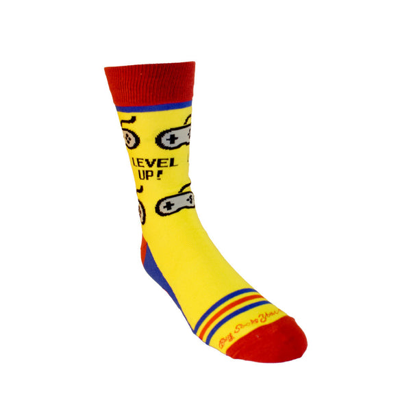 Level Up Video Game Men's Socks