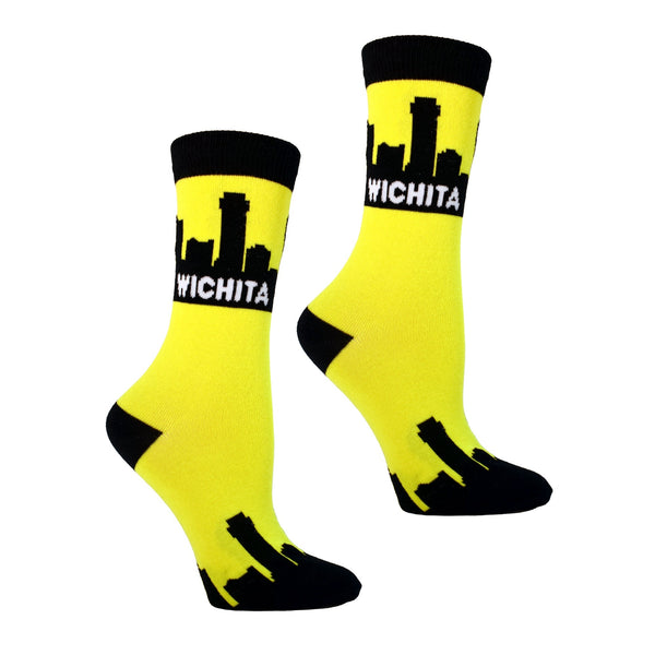 Wichita City Skyline Womens Socks