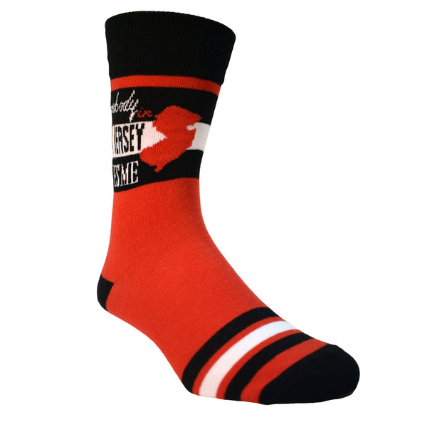Somebody in New Jersey Loves Me Mens Socks