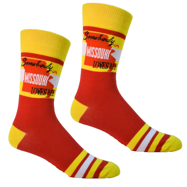 Somebody in Missouri Loves Me Mens Socks