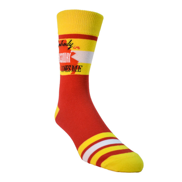Somebody in Missouri Loves Me Mens Socks