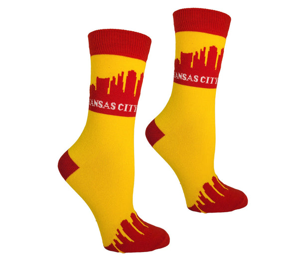 Kansas City Skyline Womens Socks