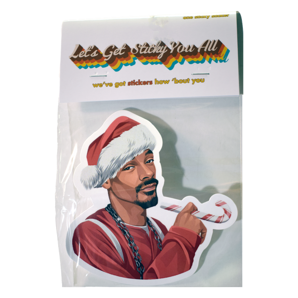 Christmas Hip Hop Star Sticker
