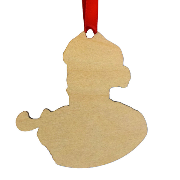 Hip Hop Star Christmas Wooden Ornament