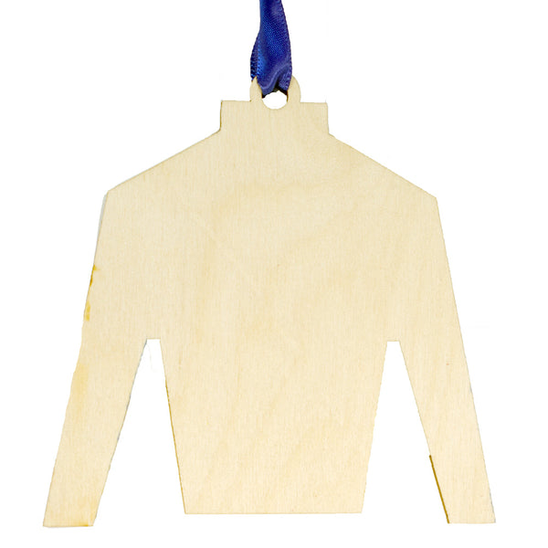 Derby Silk in Blue and Green Ornament