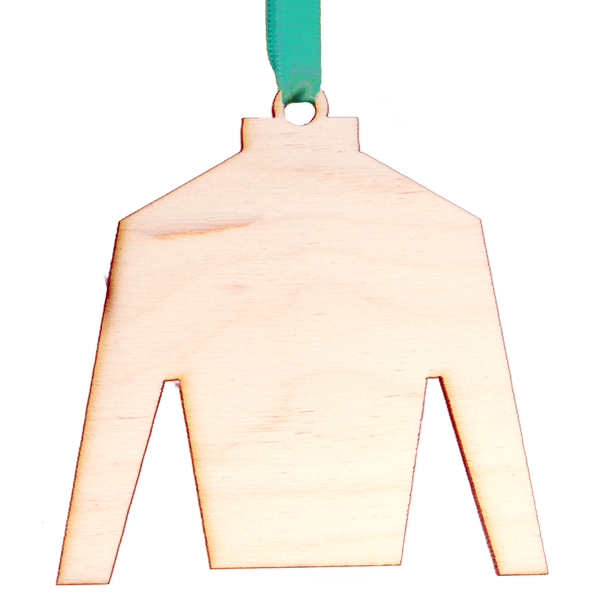 Derby Silk in Teal and Yellow Ornament