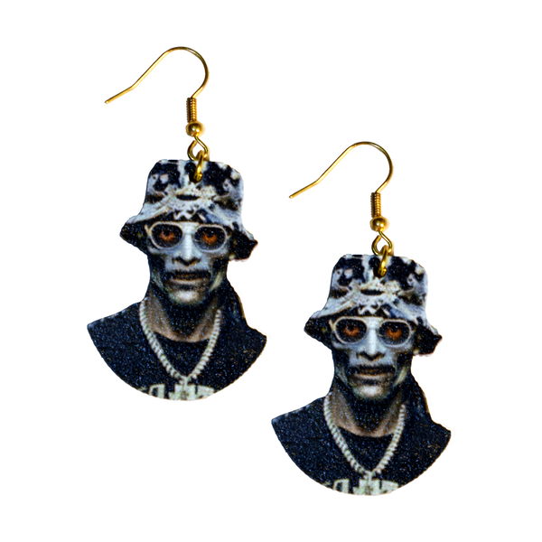 Zombie Hip Hop Star Earrings
