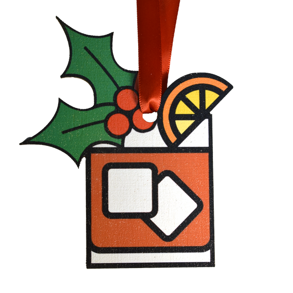 Old Fashioned Christmas Men's Sock and Ornament Gift Basket