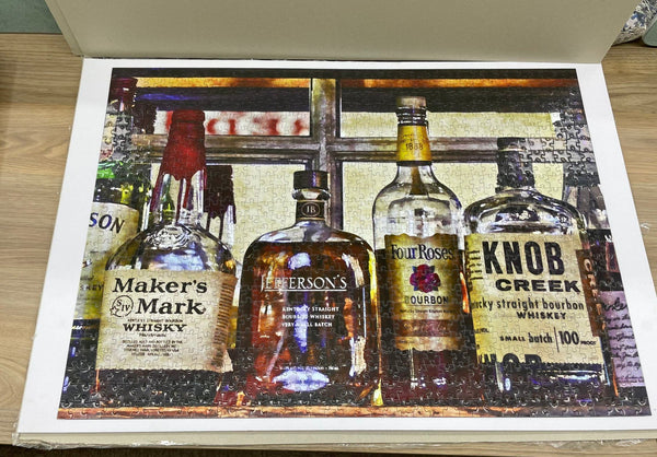 Bourbon Bottles 1000 Piece Jigsaw Puzzle