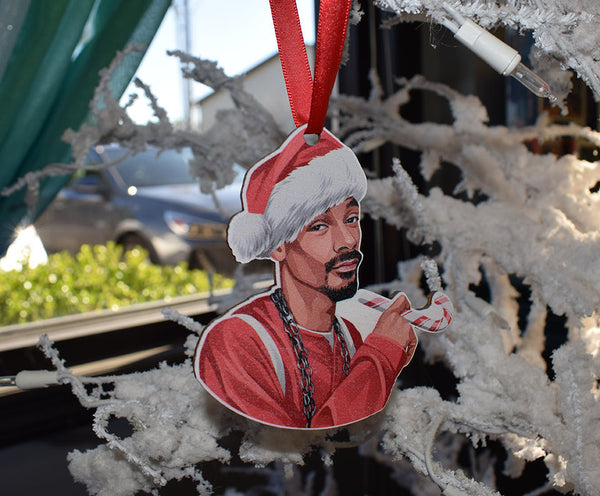 Hip Hop Star Christmas Wooden Ornament